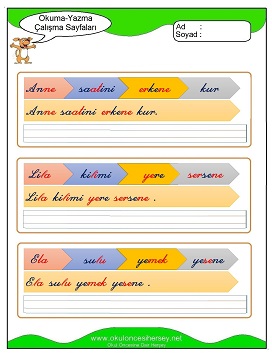 s sesi Grubu Çalışma Sayfaları